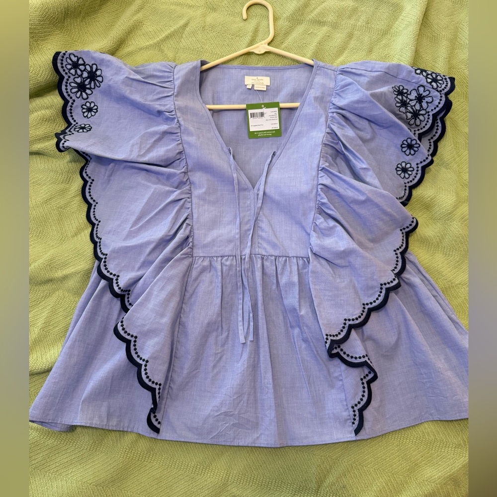 Kate Spade Daisy Embroidered Top